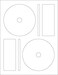 NextDayLabels Memorex CDDVD Label 2 Per Page 50 Labels 25 Sheets