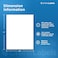 Online Labels OnlineLabels 85 x 11 Full Sheet Sticker Paper Permanent Adhesive White Matte Works With Cricut Silhouette for Inkjet Laser Printers Pack of 100 Sheets OL177WX