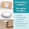 Premium Label Supply White Sticker Round Labels 25 Circle LaserInkjet Compatible 9 per Sheet 100 Sheets 900 Total Adhesive Labels