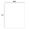 MPRT Printable White Sticker Labels 100 Sheets 85 x 11 Full Sheet Label Stickers Paper for Laser Inkjet Printer Matte 100 Labels