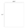 MPRT Printable White Sticker Labels 100 Sheets 85 x 11 Full Sheet Label Stickers Paper for Laser Inkjet Printer Matte 100 Labels
