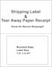 BESTeck ProLine Compatible Labels for Click Ship PayPalEbay USPS Labels with Paper Receipts for LaserInk Jet Shipping Built in Tear Off Receipts 100 Sheets