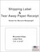 BESTeck ProLine Compatible Labels for Click Ship PayPalEbay USPS Labels with Paper Receipts for LaserInk Jet Shipping Built in Tear Off Receipts 100 Sheets