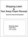 BESTeck ProLine Compatible Labels for Click Ship PayPalEbay USPS Labels with Paper Receipts for LaserInk Jet Shipping Built in Tear Off Receipts 100 Sheets