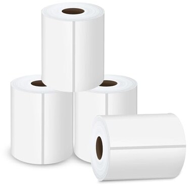 Razuvo 4x6 Direct Thermal Shipping Labels 220 LabelsRoll Thermal Shipping Label Printer Paper Postage Mailing Labels Compatible with Rollo MUNBYN Label Printer 4 Rolls