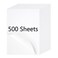 RBHK Sticker Paper 85 x 11 Full Sheet Label Stickers Paper for Laser Inkjet Printers 500 Sheets 500 Labels