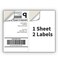 Coopaty Shipping Label 2 per Sheet 85 x 55 Mailing Labels for Laser and Inkjet Printers Half Page Self Adhesive Sticker Labels for Packages100 Sheets 200 Labels