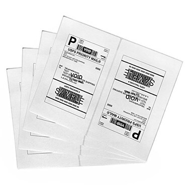 Immuson Shipping Labels with Rounded Corner 827 x 532 Inches Half Sheet Self Adhesive Shipping Address Labels for Laser and Inkjet Printer 200 Labels