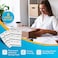 Shop4Mailers 6Up White Permanent Self Adhesive Shipping Labels 3 13 x 4 Easy Peel Stickers for Laser Inkjet Printers 100 Sheets 600 Count Labels