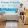 Shop4Mailers 6Up White Permanent Self Adhesive Shipping Labels 3 13 x 4 Easy Peel Stickers for Laser Inkjet Printers 100 Sheets 600 Count Labels
