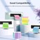 Yegawen Square Thermal Labels Stickers 2 x 2 Holographic Thermal Stickers Labels Glitter SelfAdhesive Direct Thermal Label for Small Business Holographic 5 Colors