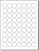 Desktop Publishing White 1 Round Circle Labels 63 Labels Per Sheet for Inkjet Laser Printers 25 Sheets 1575 Labels