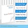 YOUHOOL Sticker Paper for Inkjet Printer Waterproof Label Printable Vinyl for Cricut Maker Blank Matte Selfadhesive Sticker 85inch X 11inch Size Total 50 Sheets