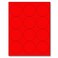 NextDayLabels 812 x 11 Neon Color High Light Fluorescent Labels for Laser Inkjet Printer RED Fluorescent 25 Round 12 Per Page 300 Labels