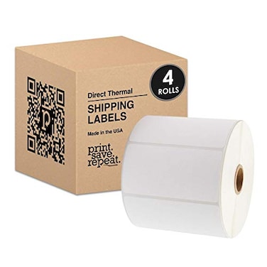 Print.Save.Repeat. 4x2 Direct Thermal Shipping Labels 3000 Labels 4 Rolls of 750 1 inch Core
