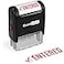 ExcelMark Entered Stamp SelfInking Rubber Stamp Red Ink for Office Use Ideal for Efficient Document Management with Entered Stamps Perfect for Professional Settings