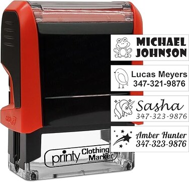 Trodat Clothing Stamp Personalized with Your Name Customize Online Stamp