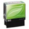 2000 PLUS 2000 Plus Green Line SelfInking Message Stamp Paid 80 Recycled 1 12 x 916 Impression Red Ink 098370