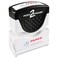 AccuStamp ACCUSTAMP2 035533 PreInked Shutter Stamp FAXED RedBlue Ink 1 Count