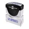 AccuStamp 2 PreInked Message Stamp Approved 12 x 1 58 Blue