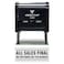 Vivid Stamp All Sales Final No Refunds No Exchanges Self Inking Rubber Stamp Black Ink Medium
