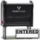Vivid Stamp Basic Entered Self Inking Rubber Stamp Black Ink Medium
