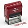 Pacific Stamp Basic Final Sale SelfInking Office Rubber Stamp Red Medium