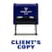 Pacific Stamp Clients Copy SelfInking Office Rubber Stamp Blue Large