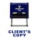 Pacific Stamp Clients Copy SelfInking Office Rubber Stamp Blue Large