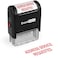 ExcelMark Address Service Requested Self Inking Rubber Stamp Red Ink 42A1539WEBR