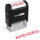 ExcelMark AMENDED Self Inking Rubber Stamp Red Ink A1539