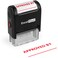 ExcelMark Approved by SelfInking Rubber Stamp A1539 Red Ink