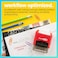 ExcelMark Completion Grade SelfInking TwoColor Rubber Teacher Stamp Perfect for Grading Homework Red and Blue Ink