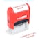 ExcelMark Completion Grade SelfInking TwoColor Rubber Teacher Stamp Perfect for Grading Homework Red and Blue Ink