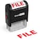 ExcelMark File SelfInking Rubber Office Stamp Red Ink