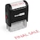 ExcelMark Final Sale Self Inking Rubber Stamp Red Ink A1539
