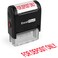ExcelMark for Deposit ONLY Self Inking Rubber Stamp Red Ink