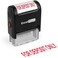 ExcelMark for Deposit ONLY Self Inking Rubber Stamp Red Ink