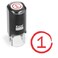 ExcelMark Grade Score 1 SelfInking Round Teacher Stamp Red Ink