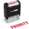 ExcelMark Priority Self Inking Rubber Stamp Red Ink A1539