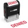 ExcelMark SelfInking Rubber Stamp Denied Red Ink