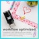 ExcelMark Valentines Day Rubber Stamp Heart Stamp Red Ink
