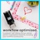 ExcelMark Valentines Day Rubber Stamp Heart Stamp Red Ink