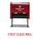 Vivid Stamp First Class Mail Self Inking Rubber Stamp Red Ink Large