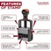 ExtraMark Heavy Duty Style Office Date Stamp with Received Self Inking Dater Style D Blue Red Ink Color