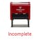 Vivid Stamp Incomplete Teacher Self Inking Rubber Stamp Red Ink Medium