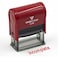 Vivid Stamp Incomplete Teacher Self Inking Rubber Stamp Red Ink Medium