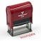 Vivid Stamp Incomplete Teacher Self Inking Rubber Stamp Red Ink Medium
