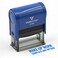 Vivid Stamp MakeUp Work Complete and Return Teacher Self Inking Rubber Stamp Blue Ink Medium