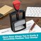 Rubber Stamp MaxMark Heavy Duty Style 5 Date Stamp with Posted self Inking Stamp 2 Color BlueRed Ink